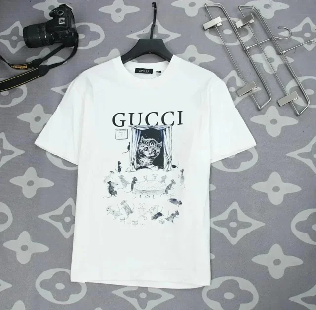Gucci Short-sleeve logo knit tops and T-shirts product detail image 9