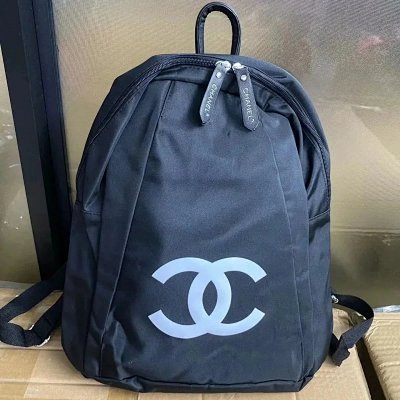 Chanel CC Logo Nylon Backpack