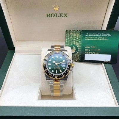 Rolex GMT-Master II 'Sprite' Green Dial Two-Tone Steel and Yellow Gold Watch [40 styles]