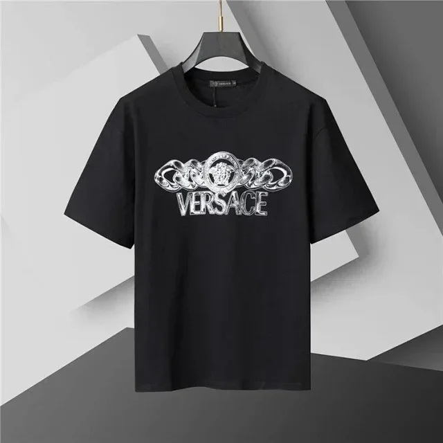 Versace T-Shirts Graphic Logo Print T-Shirt product detail image 2