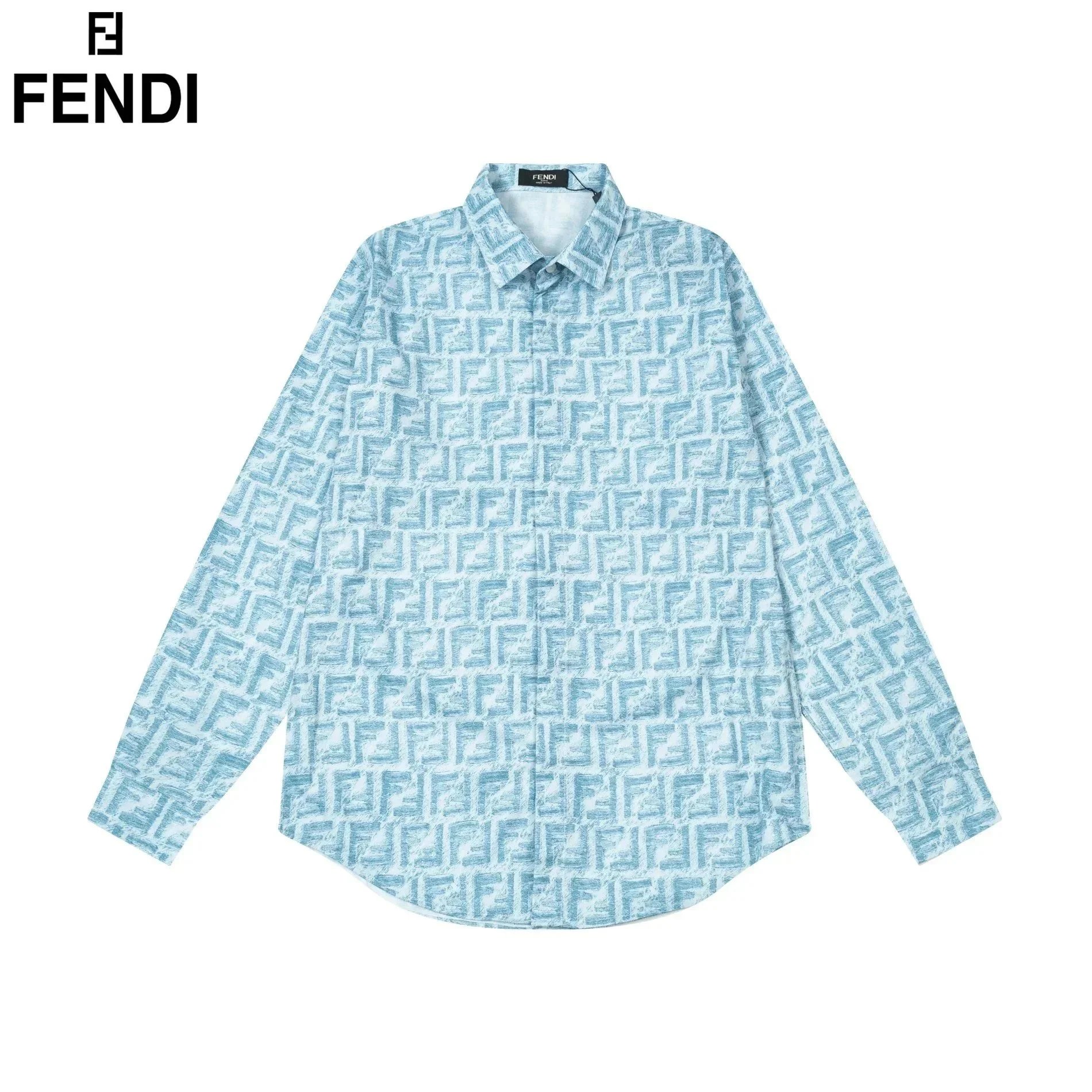 Fendi Shirts Short-Sleeve Camp-Collar Printed Shirt — 17