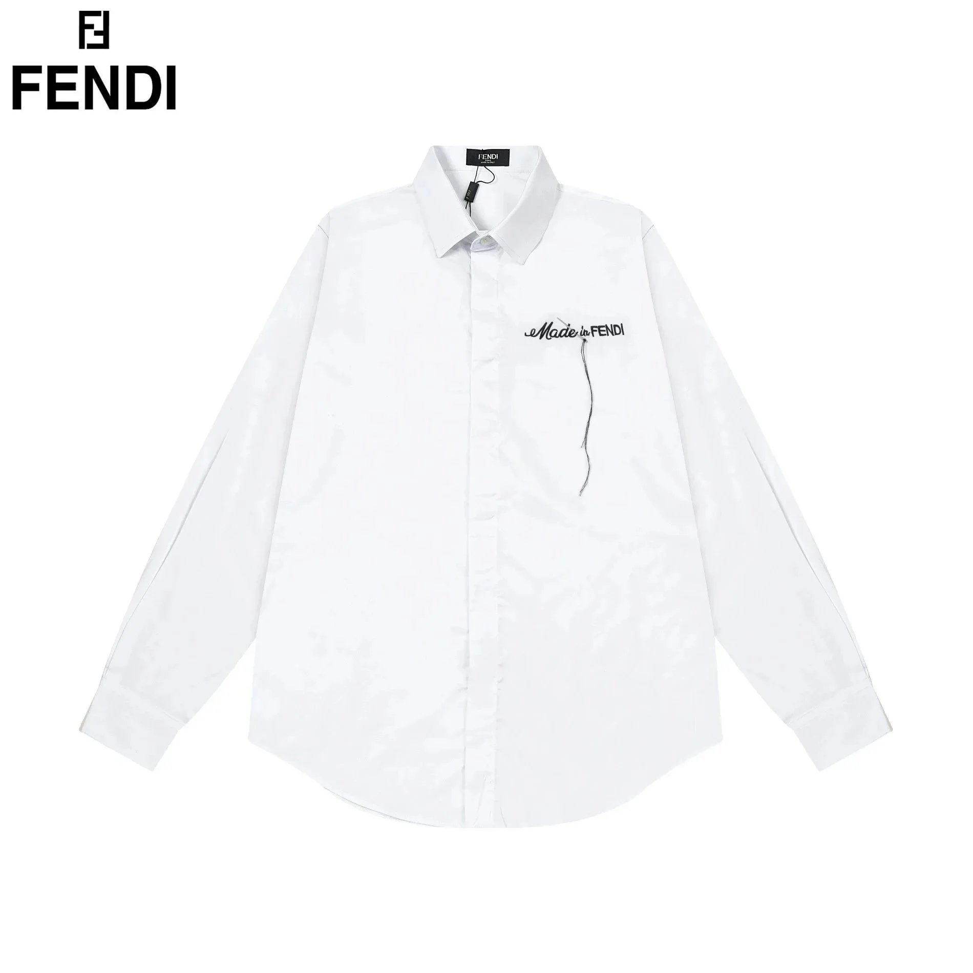 Fendi Shirts Short-Sleeve Camp-Collar Printed Shirt — 15