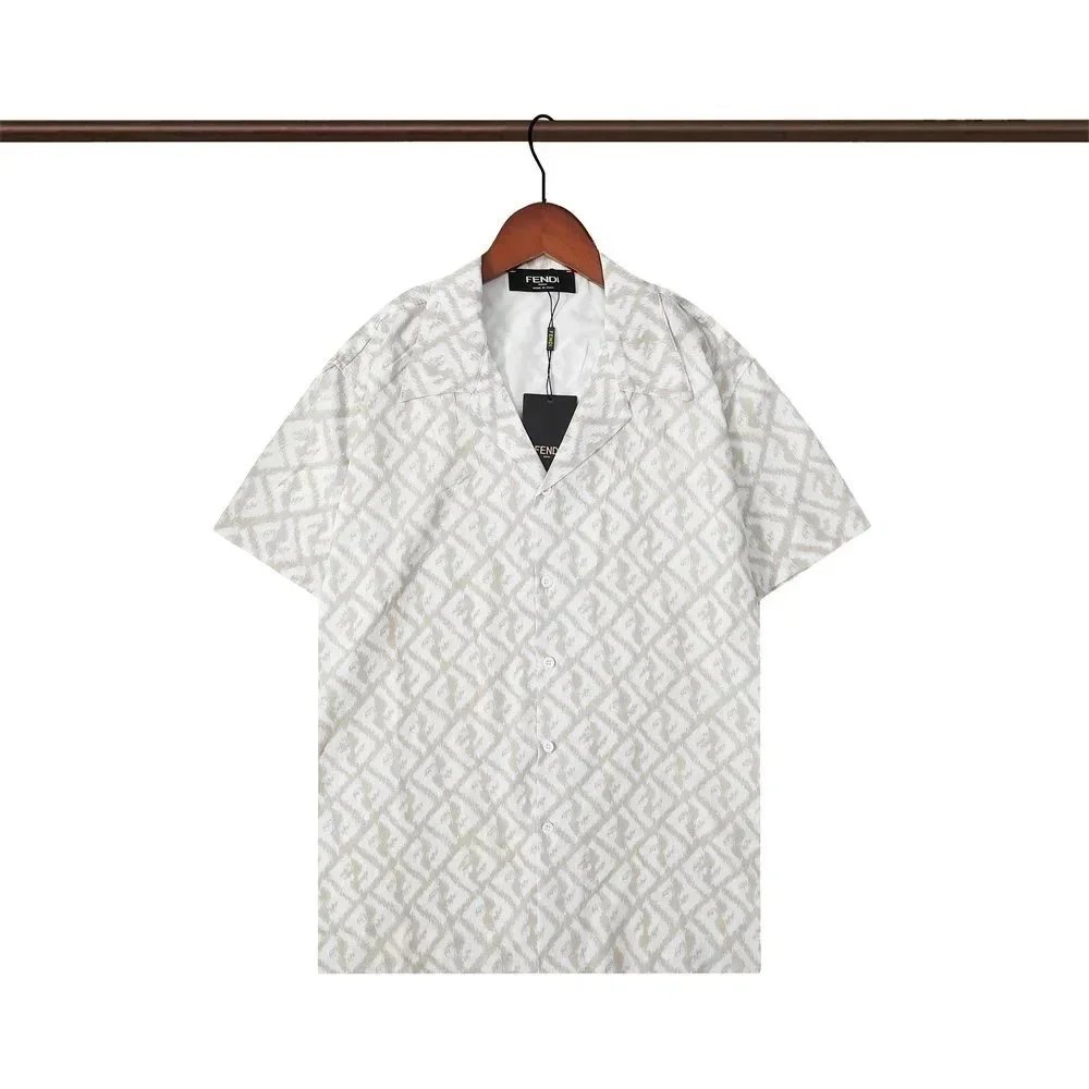 Fendi Shirts Short-Sleeve Camp-Collar Printed Shirt image 5