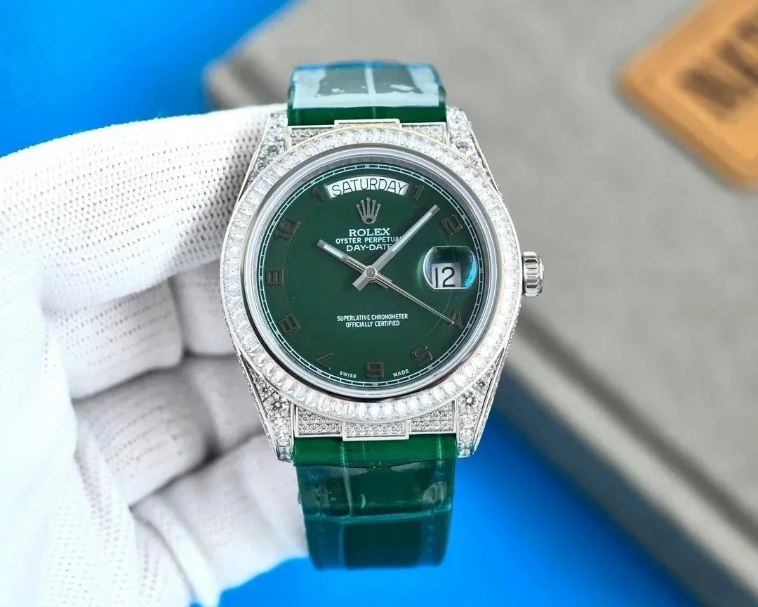 Rolex Watches Datejust mechanical watch with date window and fluted bezel image 14
