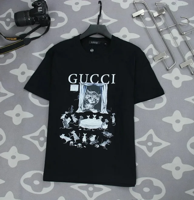 Gucci Short-sleeve logo knit tops and T-shirts product detail image 10