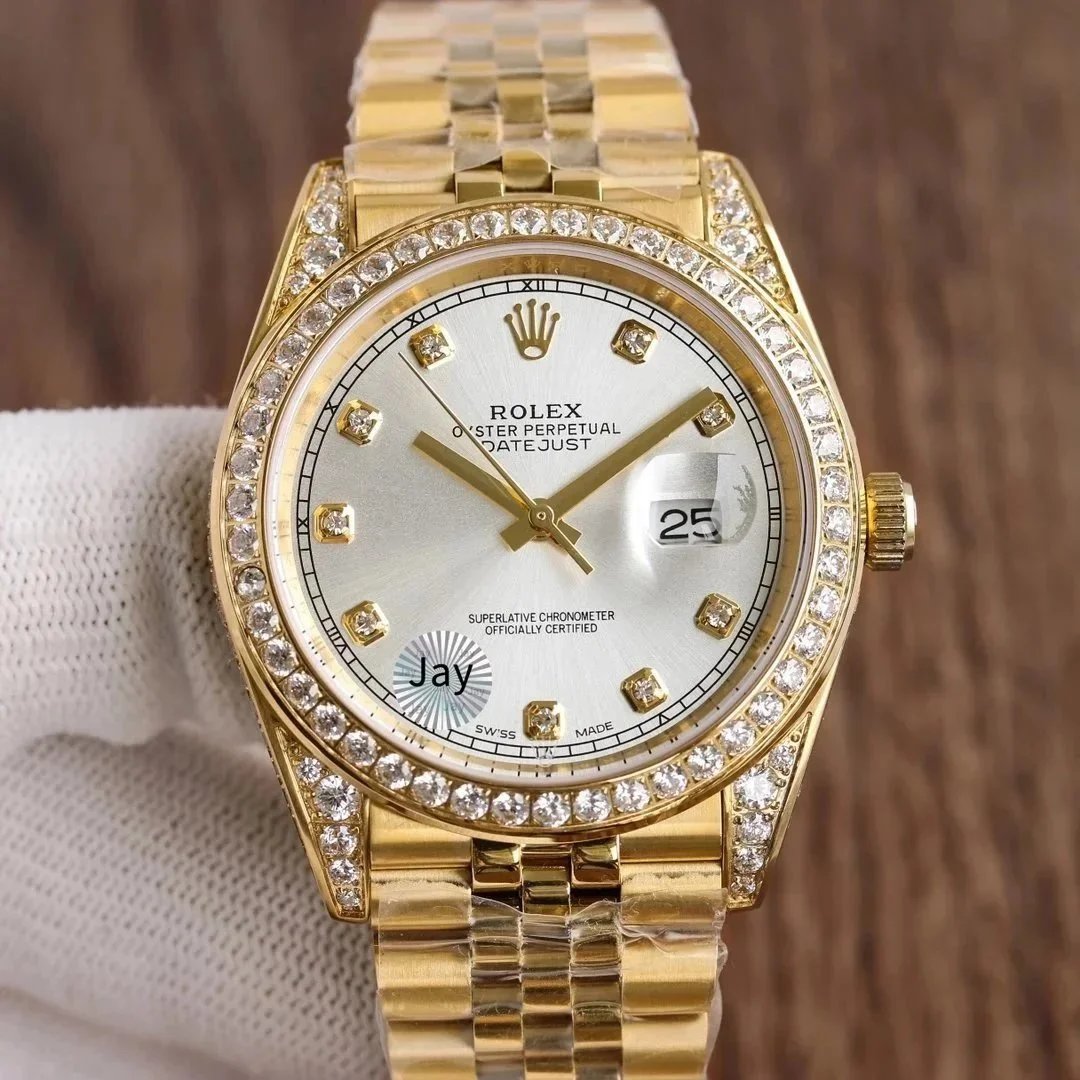 Rolex Watches Oyster Perpetual Datejust, two-tone bracelet — 16