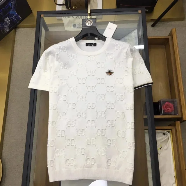 Gucci Short-sleeve logo knit tops and T-shirts product detail image 3