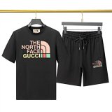 The North Face x Gucci Collaborative T-Shirt/Shorts Set [12 styles]