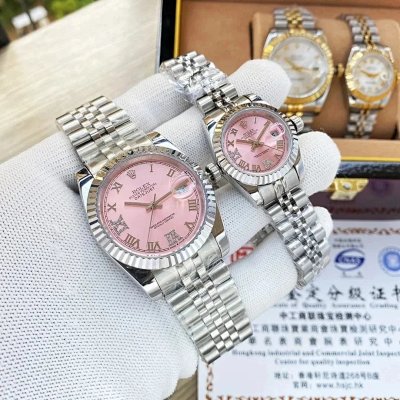 Rolex Datejust and Lady-Datejust Pink Dial Steel Bracelet Watches [40 styles]