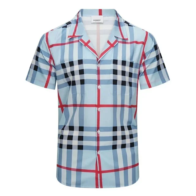 Burberry Shirts Short-Sleeve Check Button-Up Shirt product detail image 19