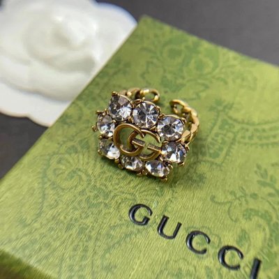 Gucci GG Marmont Crystal-Embellished Ring [39 styles]