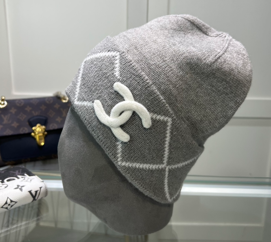 Chanel Hats Cable-Knit Logo Beanie image 13