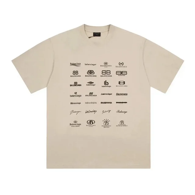 Balenciaga T-Shirts Short-sleeve graphic logo T-shirt product detail image 12