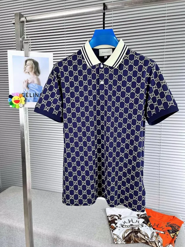 Gucci Short-sleeve logo knit tops and T-shirts product detail image 14