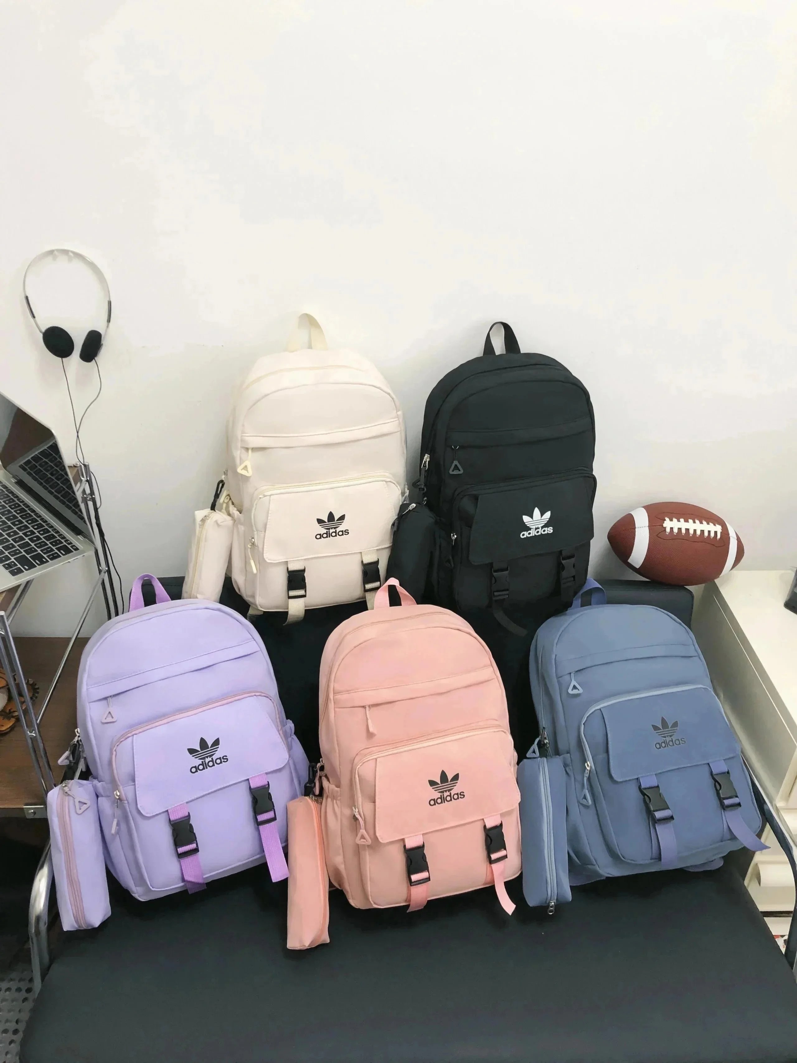 Adidas Backpacks Logo Print Backpack image 4