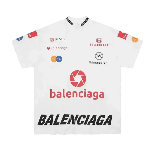 Balenciaga T-Shirts Short-sleeve graphic logo T-shirt product detail image 3