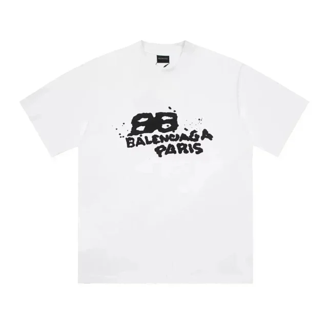 Balenciaga T-Shirts Short-sleeve graphic logo T-shirt product detail image 7