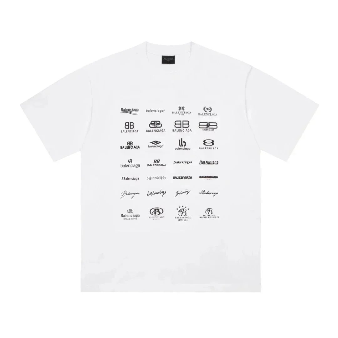 Balenciaga T-Shirts Short-sleeve graphic logo T-shirt image 13