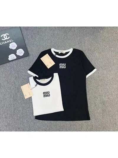 Miu Miu Logo Ringer T-Shirt [2 styles]