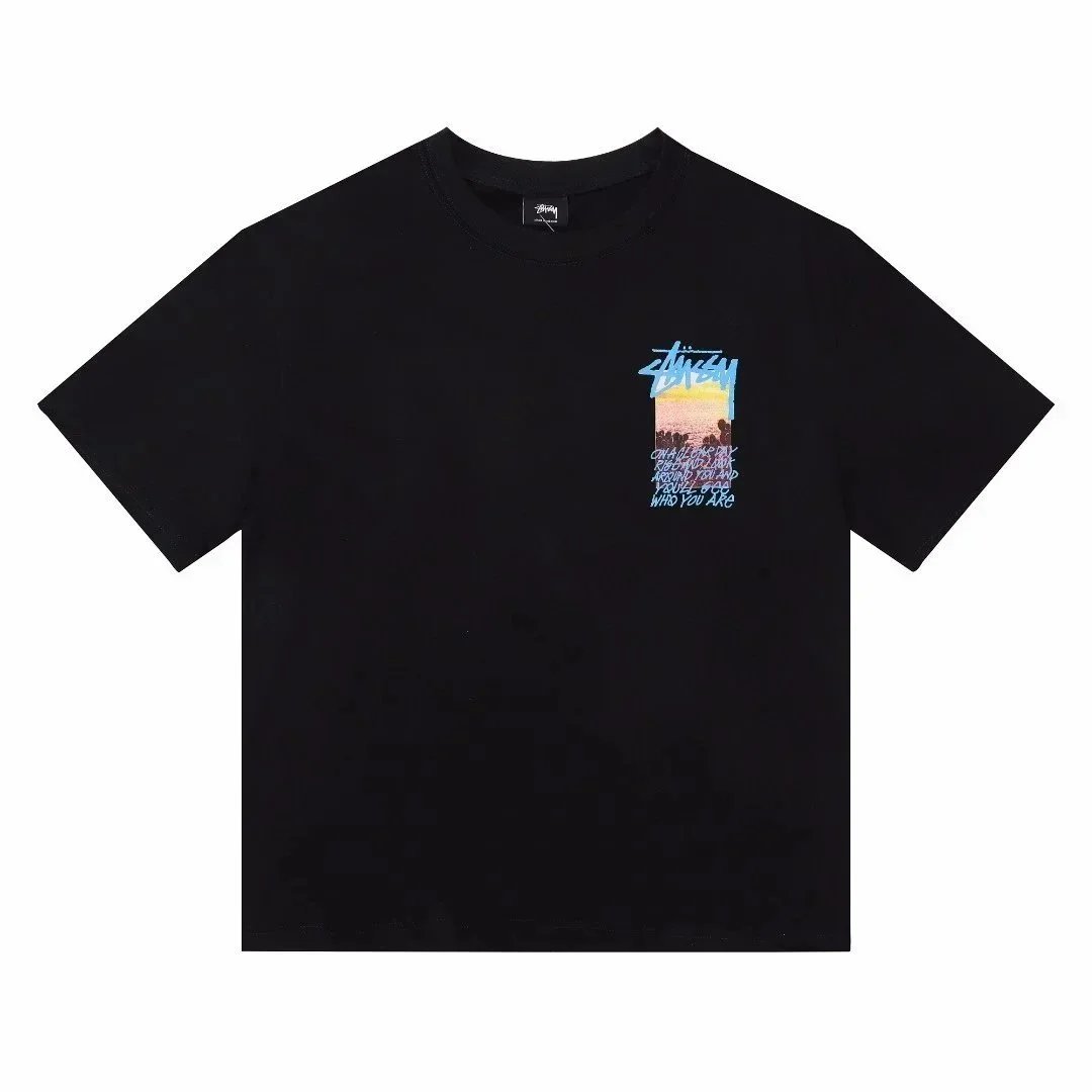 Stüssy T-Shirts Short-sleeve crew-neck logo graphic T-shirt — 22