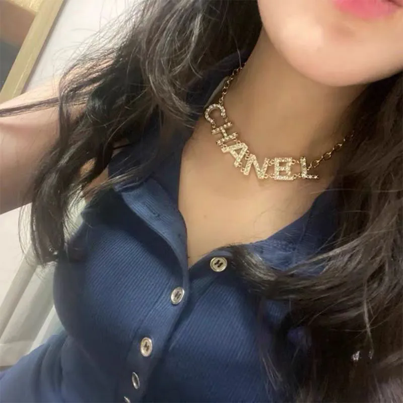 Chanel Logo Nameplate Necklace [2 styles]