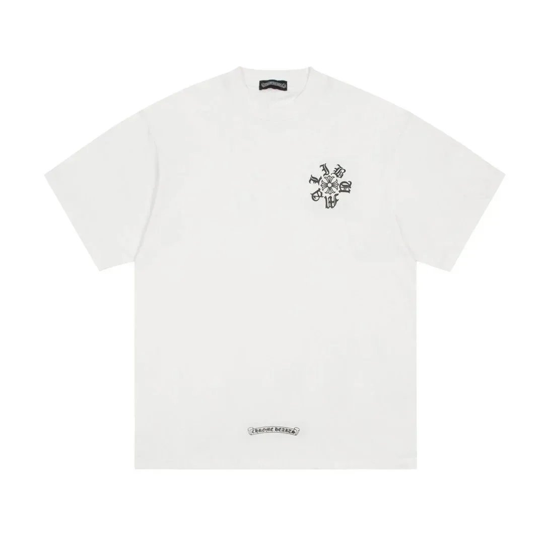 Chrome Hearts T-Shirts Short-sleeve graphic T-shirt with cross motifs image 7