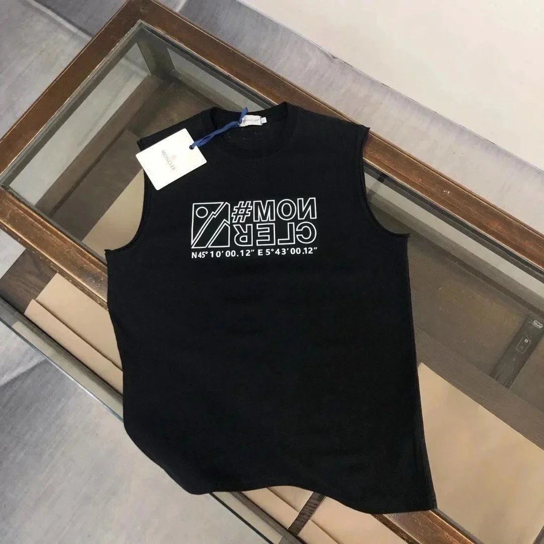 Moncler Vests Crewneck Graphic Vest — 23