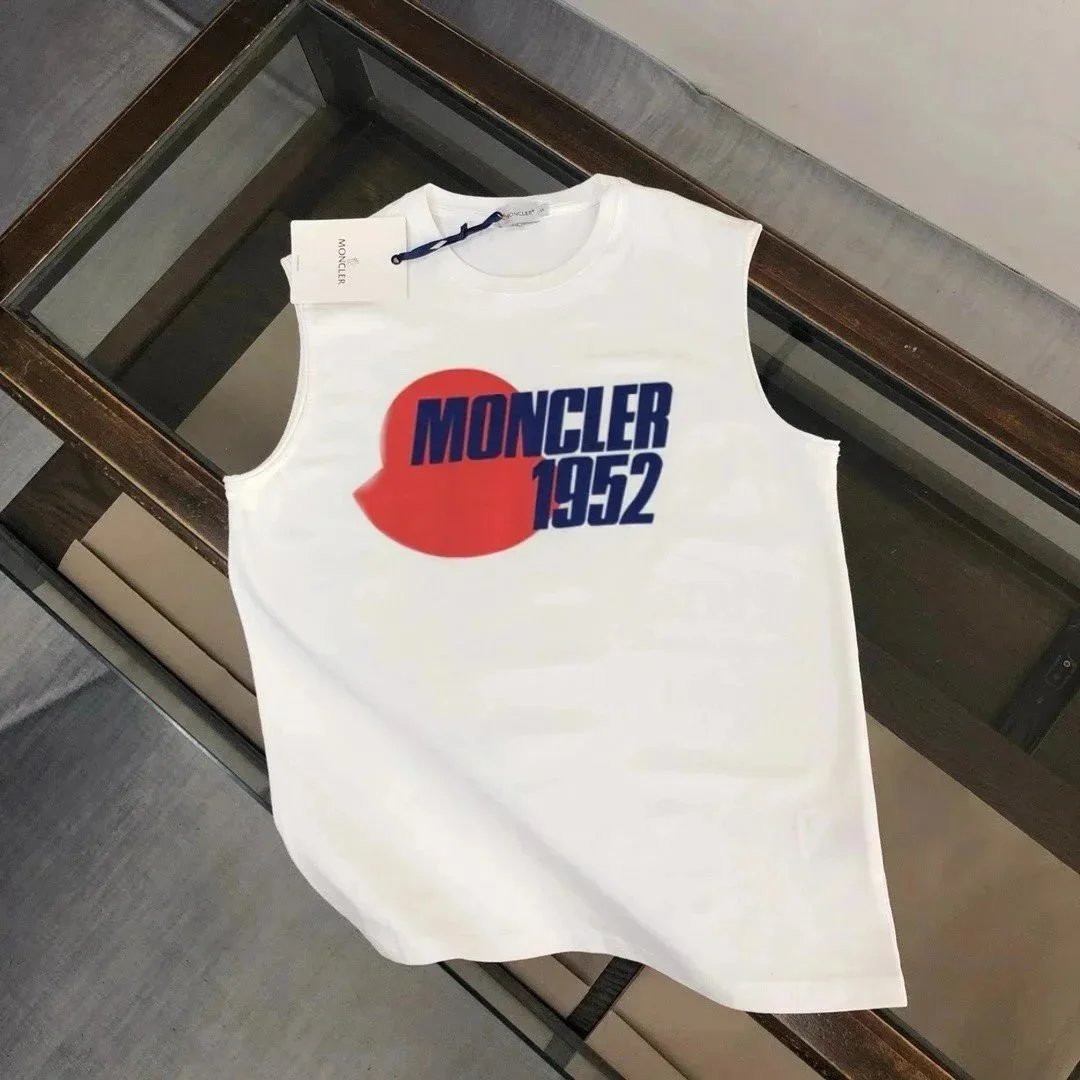 Moncler Vests Crewneck Graphic Vest — 30