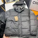 Burberry Check-Lined Hooded Puffer Jacket