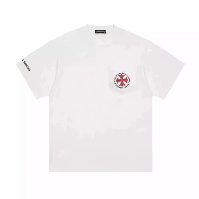 Chrome Hearts T-Shirts Short-sleeve graphic T-shirt with cross motifs product detail image 6