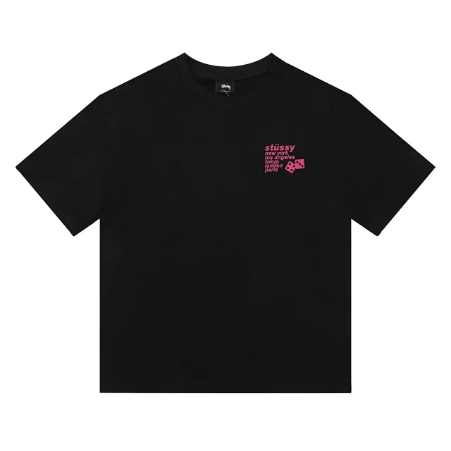 Stüssy T-Shirts Short-sleeve crew-neck logo graphic T-shirt product detail image 8