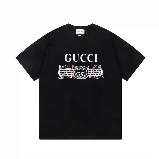 Gucci T-Shirts Short-Sleeve Graphic T-Shirt product detail image 5