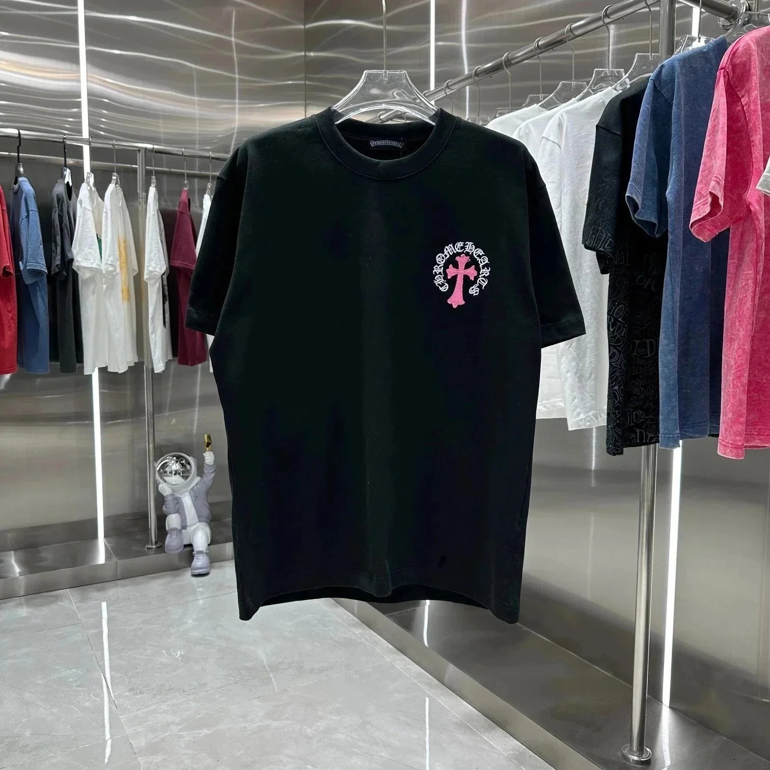 Chrome Hearts T-Shirts Short-sleeve graphic T-shirt with cross motifs — 31