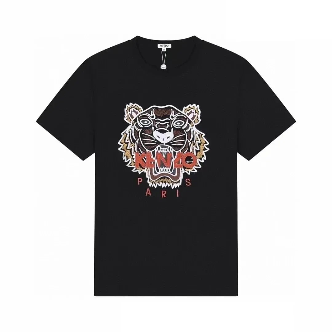 Kenzo T-Shirts Tiger Logo Embroidered Short-Sleeve T-Shirt image 5