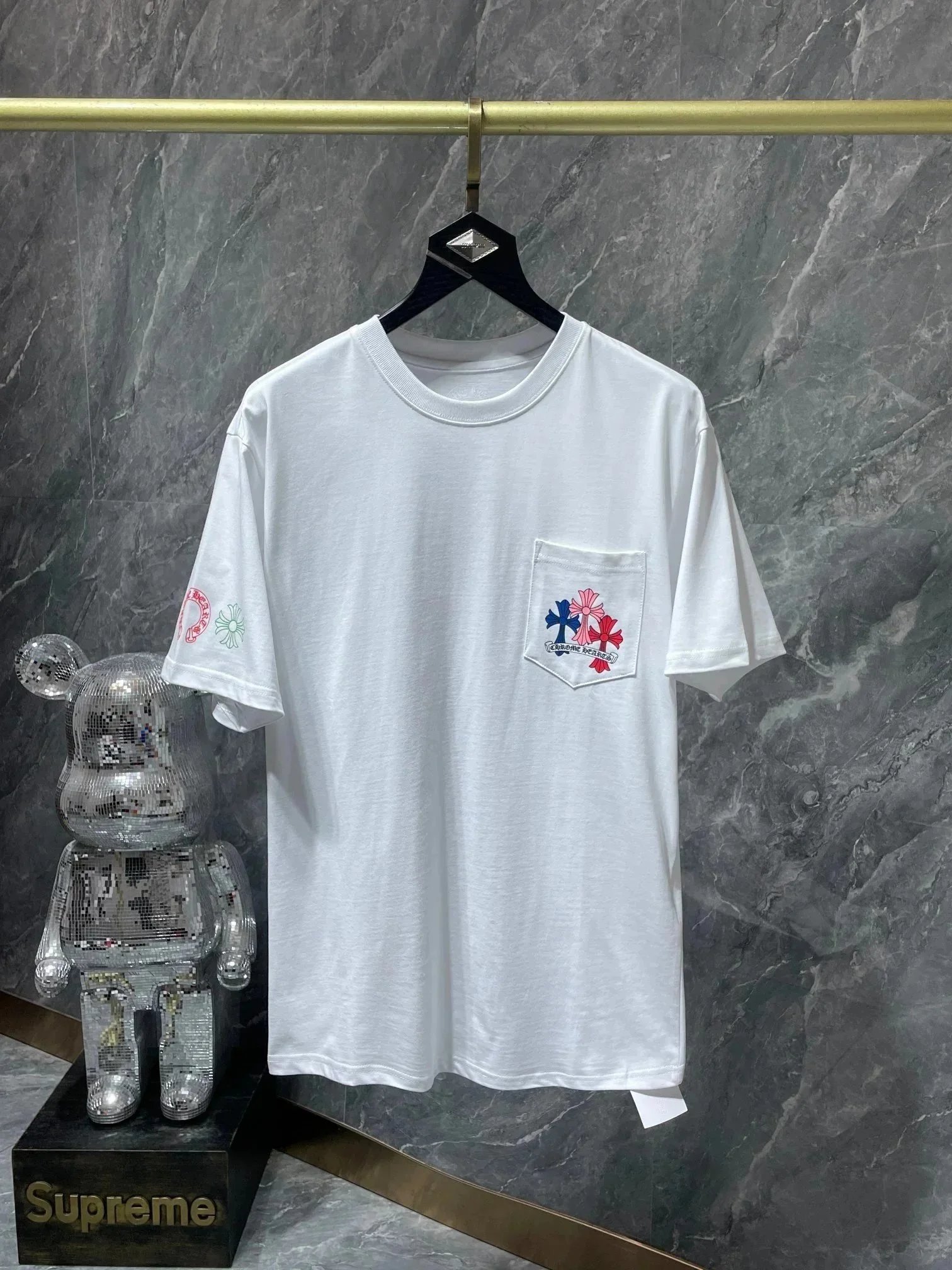 Chrome Hearts T-Shirts Graphic Pocket Short-Sleeve image 6