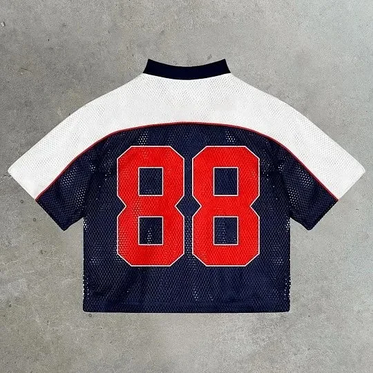 Unbranded Football Jerseys Mesh V-Neck Graphic Jersey product detail image 11