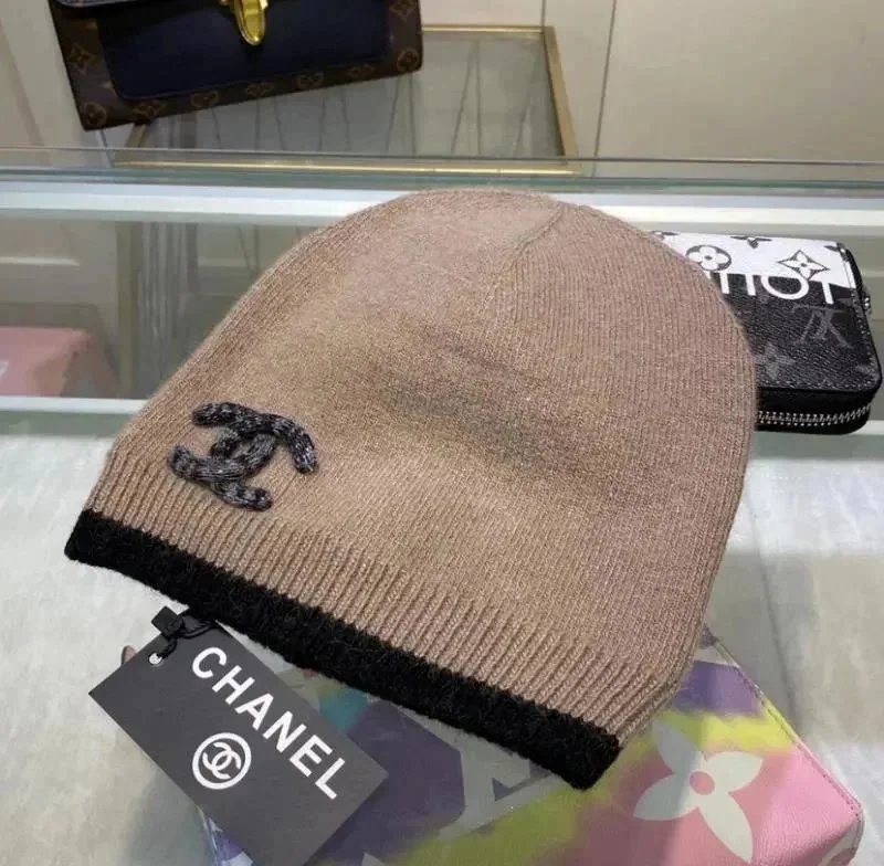 Chanel Hats Cable-Knit Logo Beanie — C-5