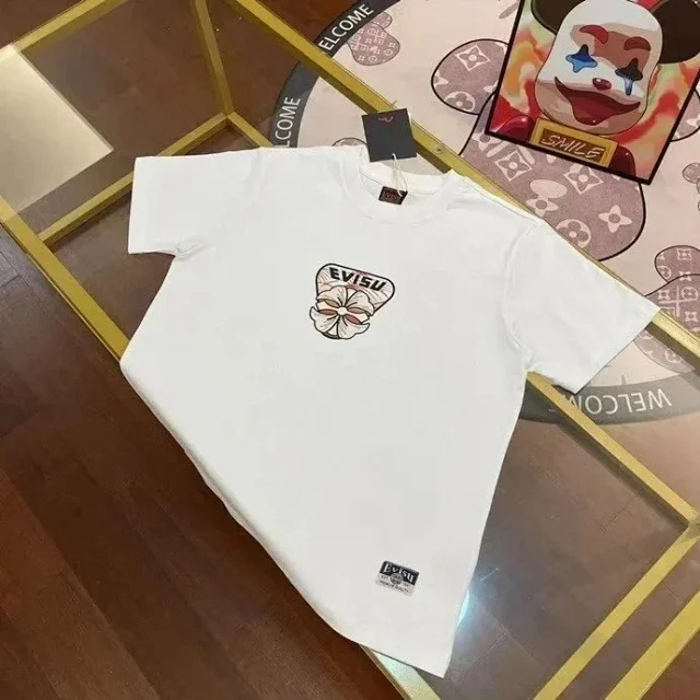 EVISU T-Shirts Short-Sleeve Logo Graphic T-Shirt product detail image 4