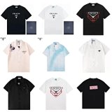 Prada Triangle Logo & Tiger Print T-Shirts and Short-Sleeve Shirts [38 styles]