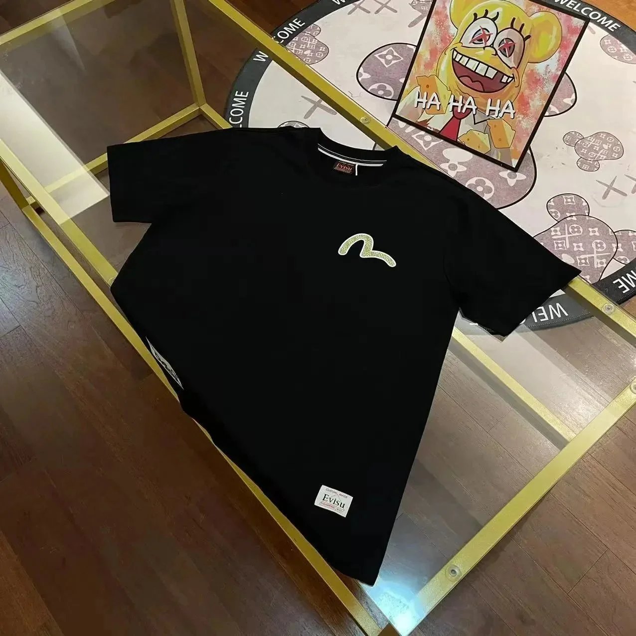 EVISU T-Shirts Short-Sleeve Logo Graphic T-Shirt — 15