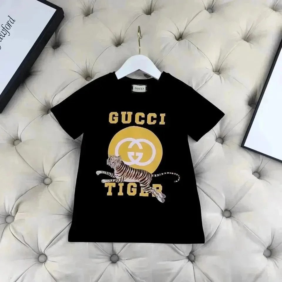 Gucci T-Shirts Graphic Print Short-Sleeve T-Shirt — 30