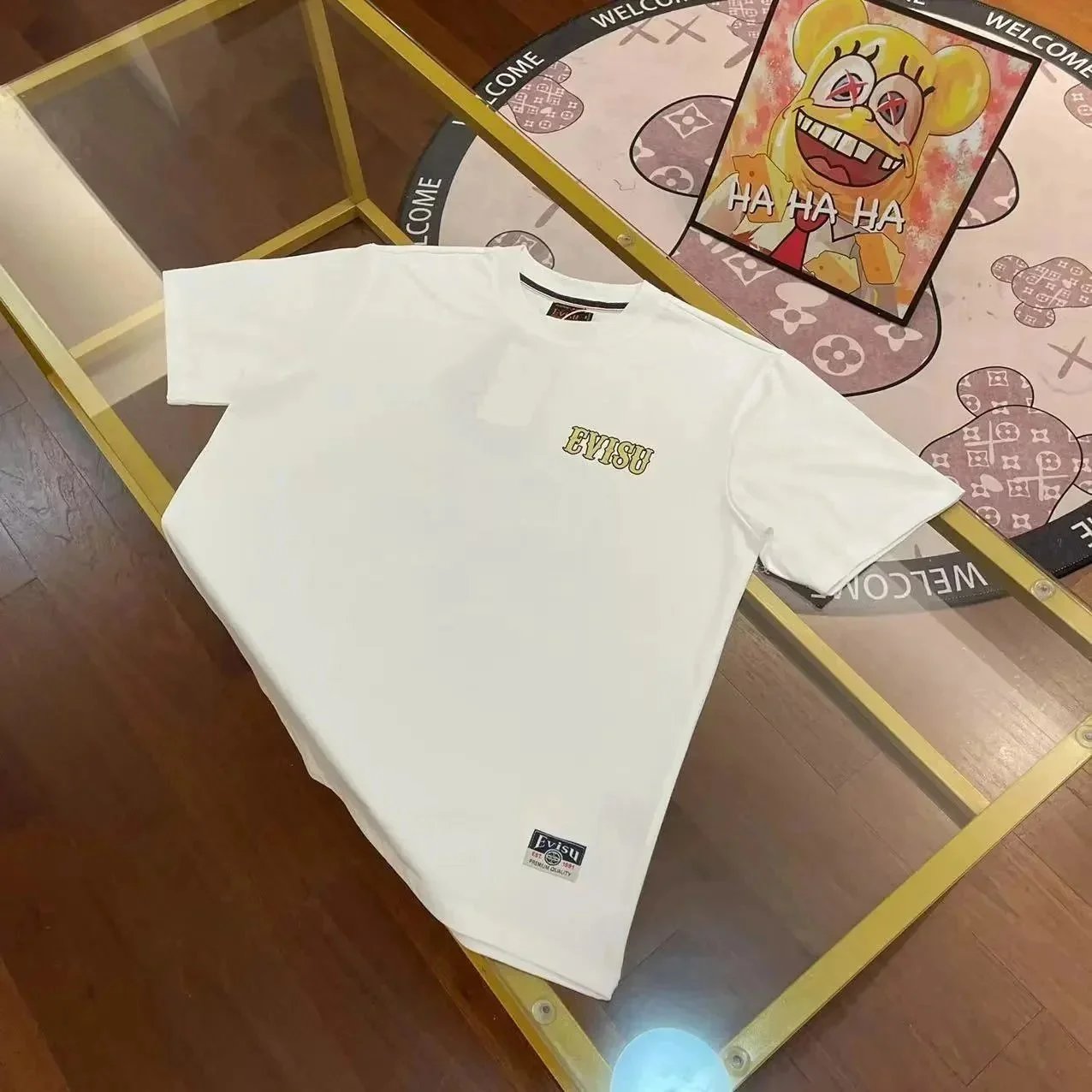 EVISU T-Shirts Short-Sleeve Logo Graphic T-Shirt — 12