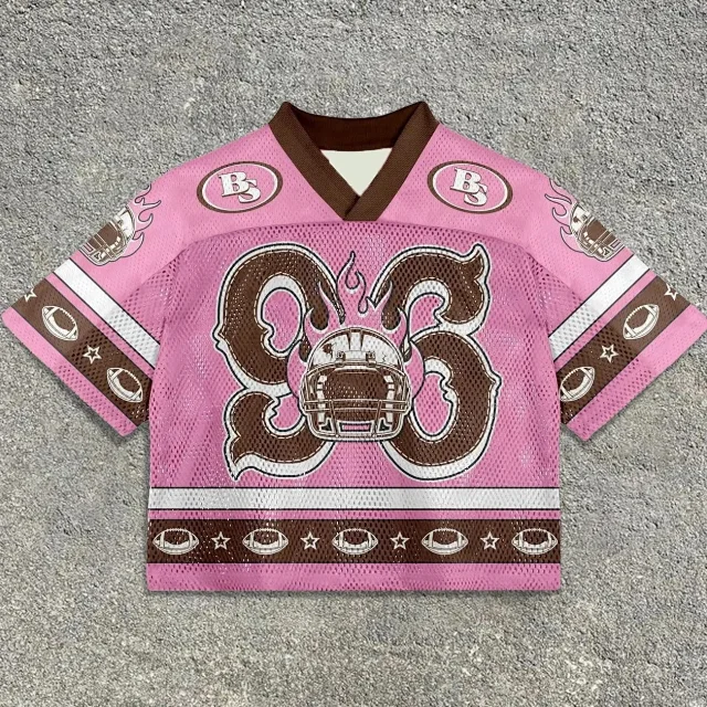 Unbranded Football Jerseys Mesh V-Neck Graphic Jersey product detail image 20