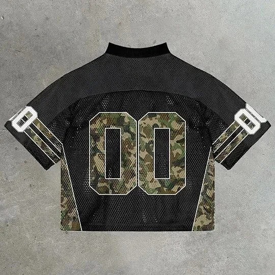 Unbranded Football Jerseys Mesh V-Neck Graphic Jersey product detail image 15
