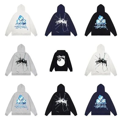 Stüssy Dice & Shattered Logo Hooded Sweatshirts [40 styles]