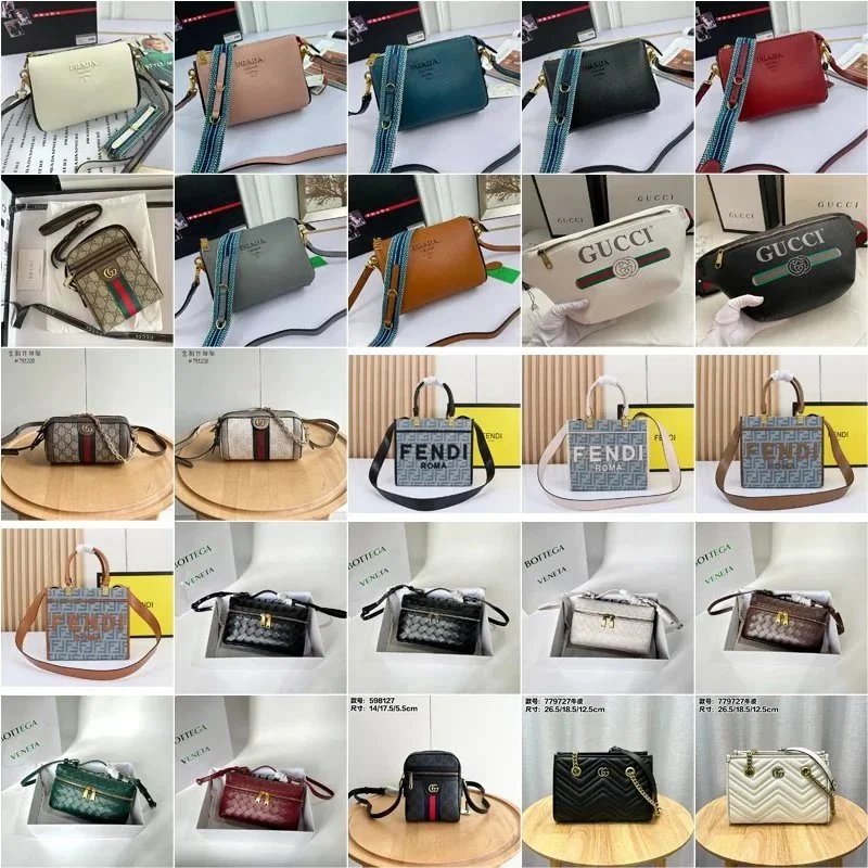 Gucci GG Marmont / Fendi FF / Prada Re-Nylon / Bottega Veneta Cassette Mini Bags [39 styles]