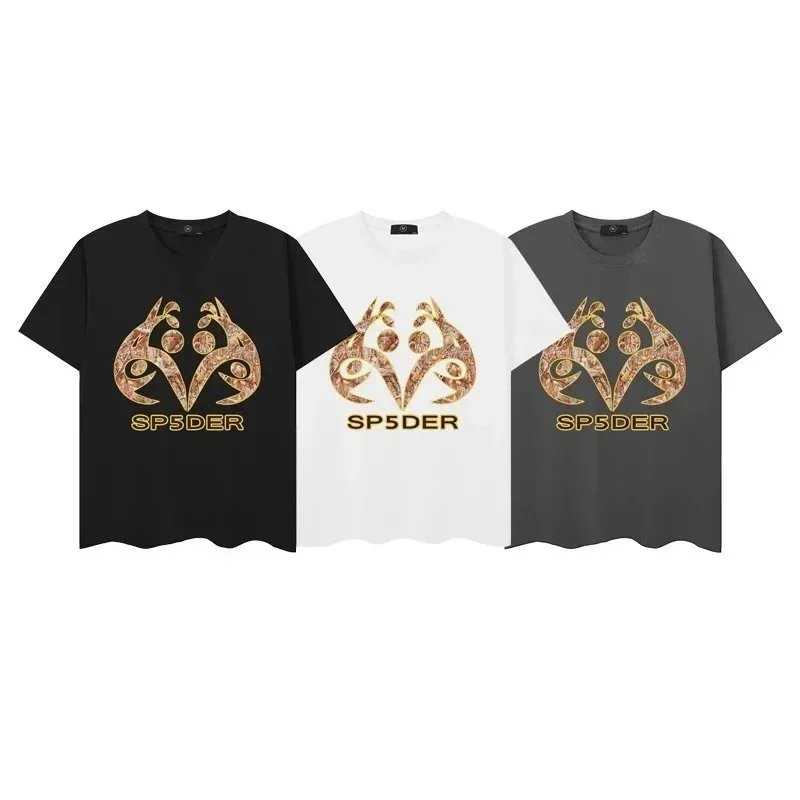 Sp5der T-Shirts Graphic-print crew-neck image 5