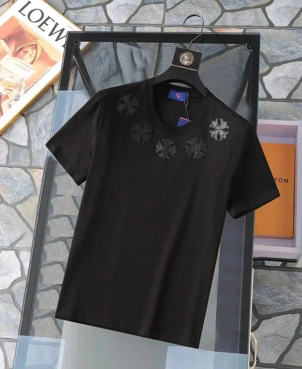 Chrome Hearts T-Shirts Short-sleeve graphic T-shirt with cross motifs — 16
