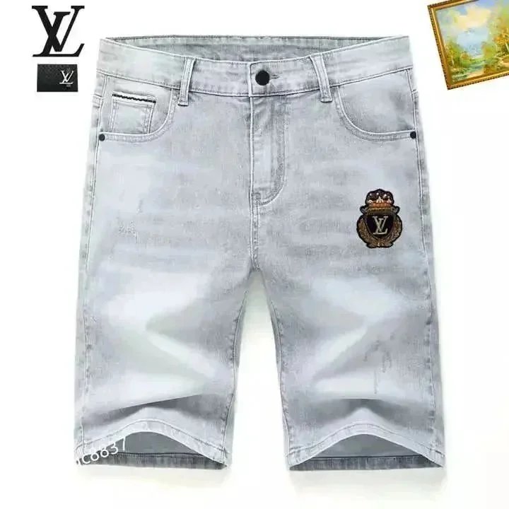 Unbranded Shorts Denim with patches and distressed details image 13