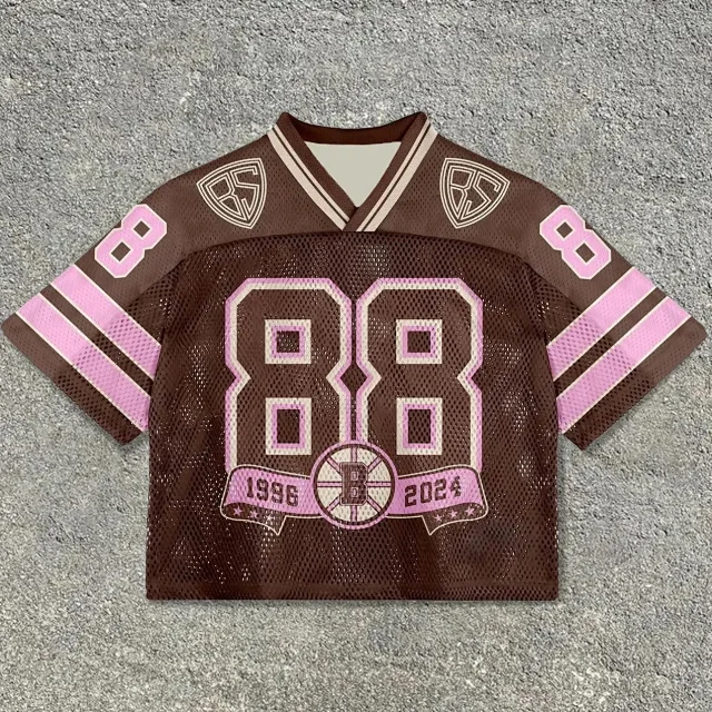 Unbranded Football Jerseys Mesh V-Neck Graphic Jersey product detail image 32